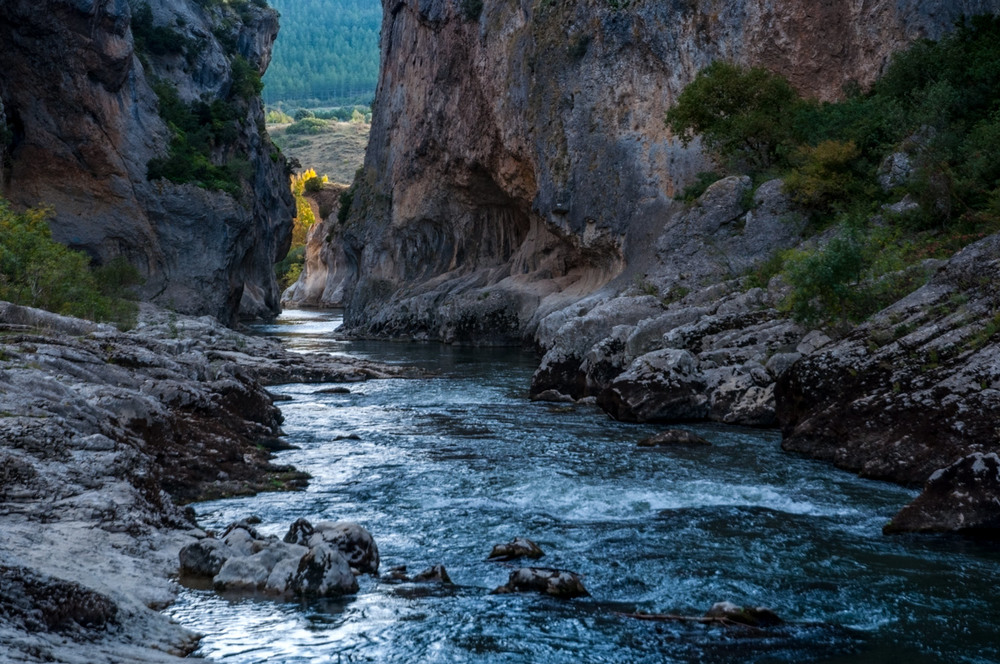 Фотографія Щось палає між скал, куди річка тече / gunar / photographers.ua