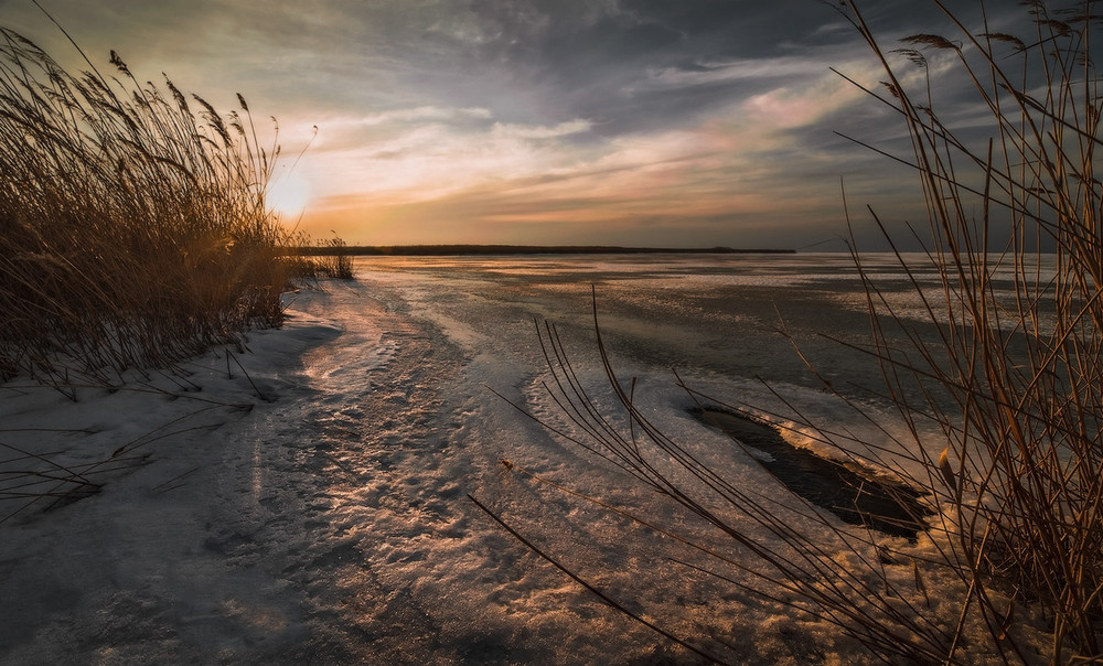Фотографія Зимний вечер в заливе / vadlen v / photographers.ua