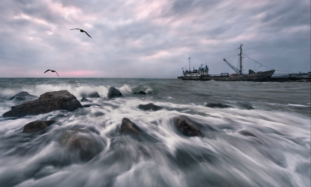 Фотографія Морской волны шипящий звук / vadlen v / photographers.ua