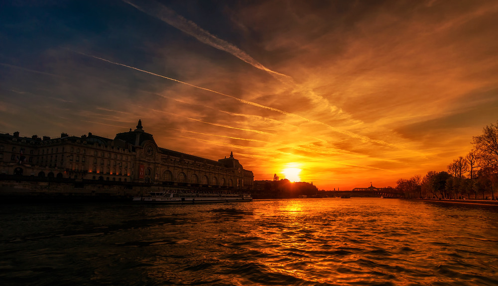 Фотографія "Закатная"...Сена, Париж, Франция... / Александр Вивчарик / photographers.ua