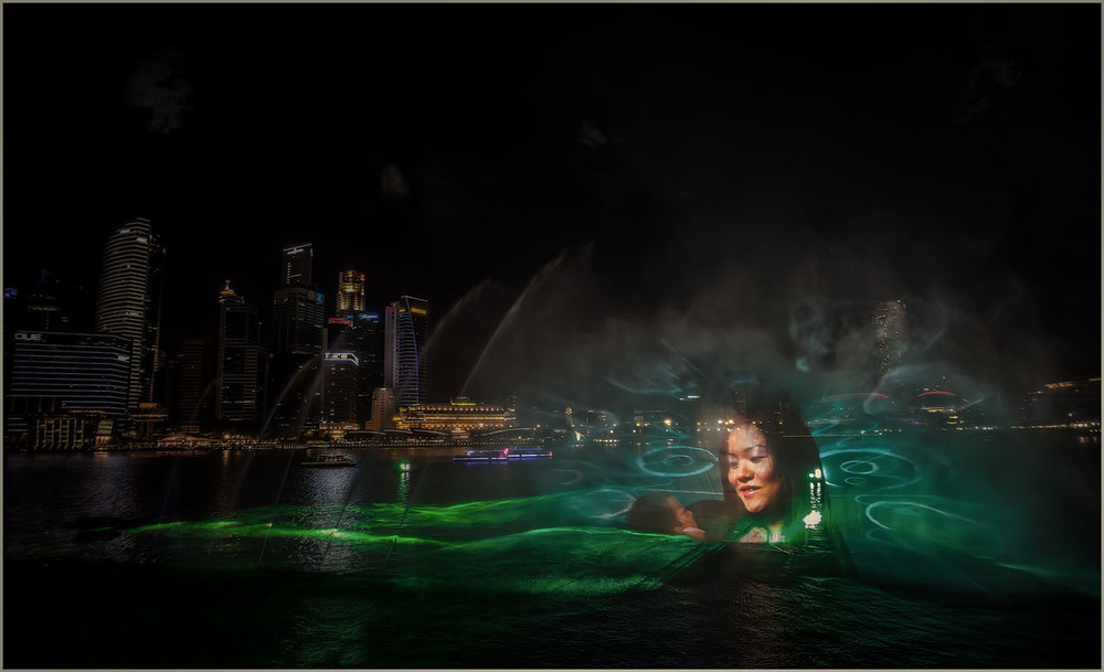 Фотографія Лазерное шоу на набережной Кларк-Ки.Сингапур. / Александр Вивчарик / photographers.ua