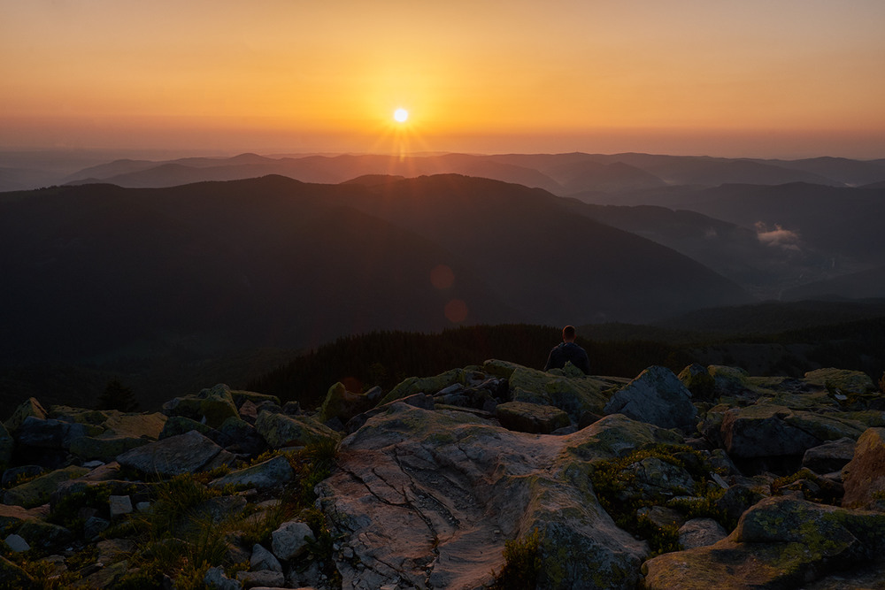 Фотографія схід сонця з гори Хом’як / Виталий Гавриленко / photographers.ua