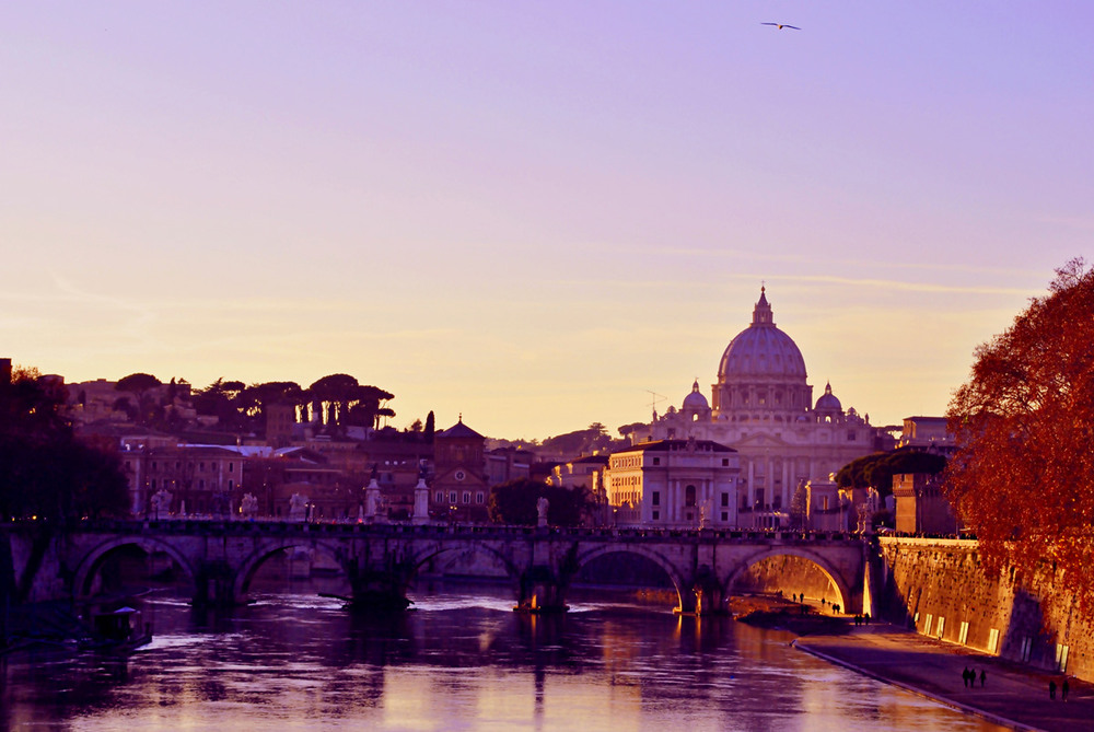 Фотографія Sunset on the Ponte Sant'Angelo, Roma / Liza Rose / photographers.ua
