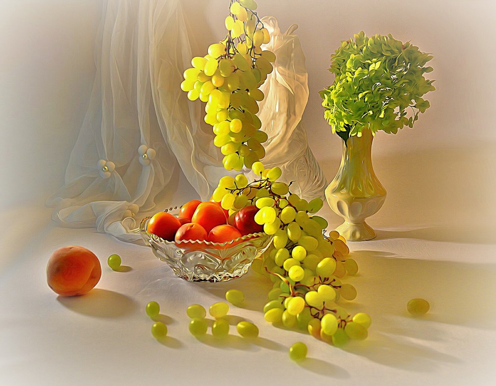 Фотографія Зеленый виноград и желтые сливы / Наталия / photographers.ua
