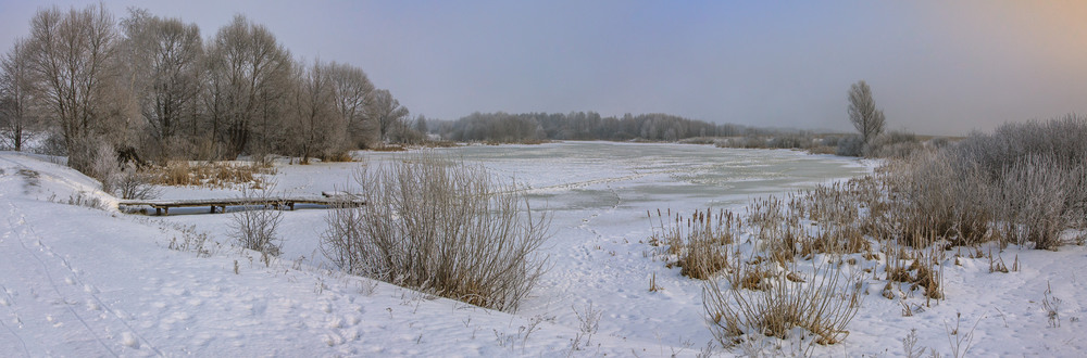 Фотографія Зимова панорамка озерця Курятник / Олексій Будник / photographers.ua