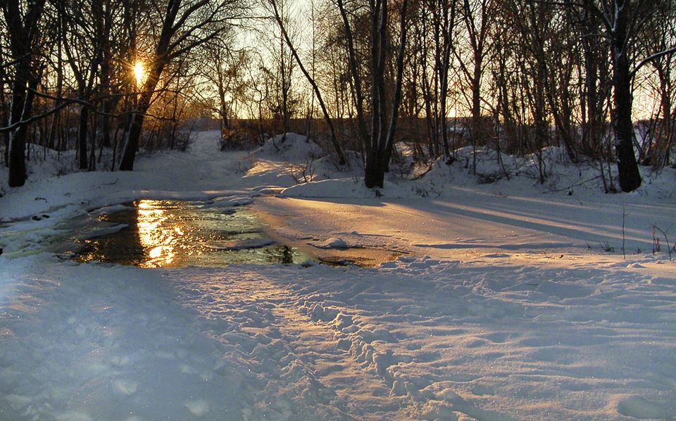 Фотографія Зимний закат над Белоусом / Kunnova Elena / photographers.ua