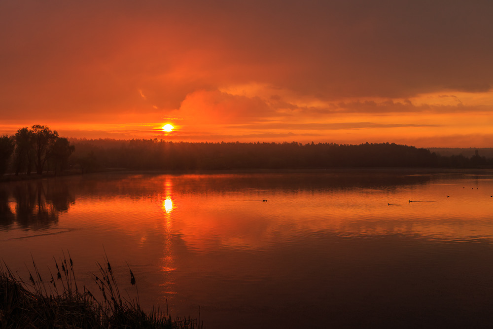 Фотографія Схід сонця над озером / Андрій Косенко / photographers.ua