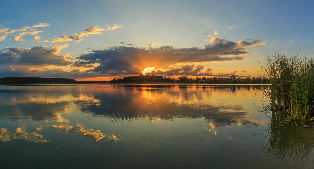 Фотографія Захід сонця на озері / Андрій Косенко / photographers.ua