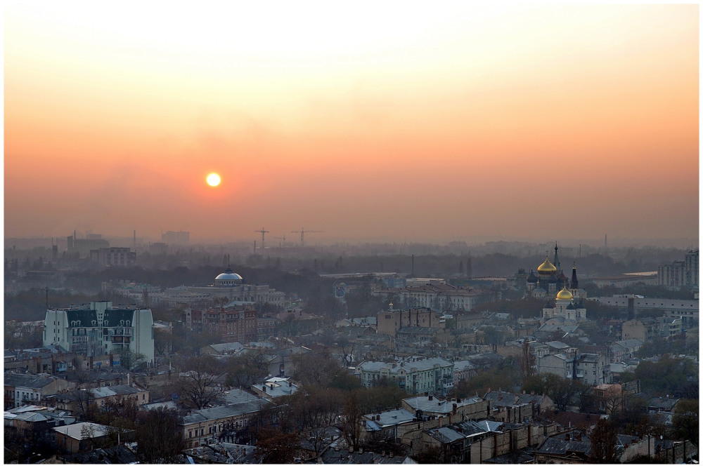 Фотографія Центр Одессы с высоты на закате / Владимир Каминский / photographers.ua