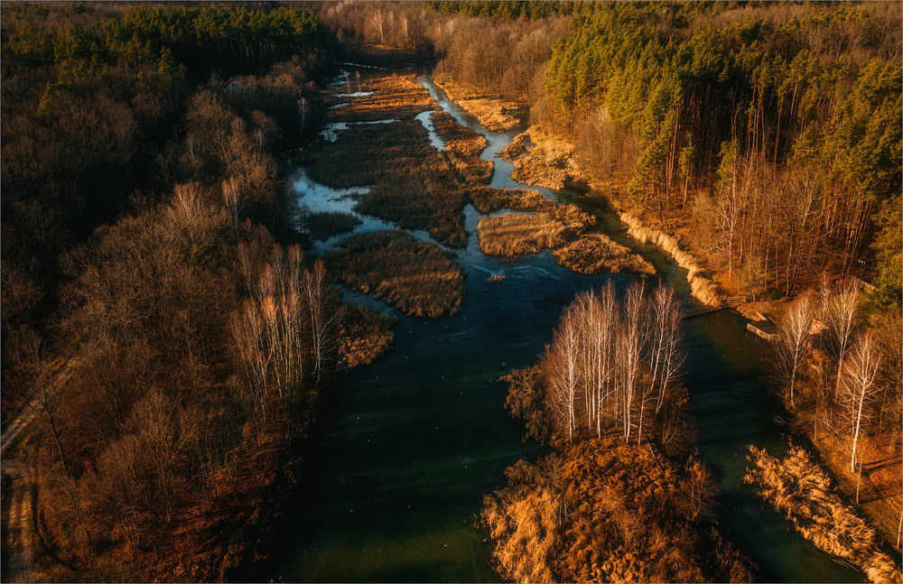 Фотографія річка Лісна з пташиного польоту / Анатолий Рудченко / photographers.ua