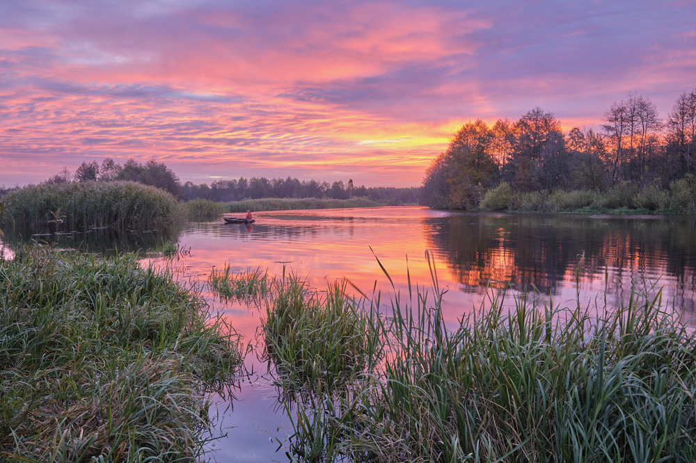 Фотографія Вранішнє небо аж цвітом палає / Микола Мороз / photographers.ua