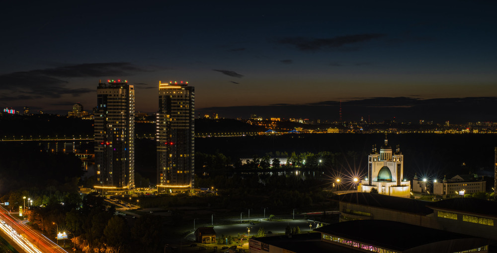 Фотографія Вечерний Киев с 24 этажа / Алексей Чаленко / photographers.ua