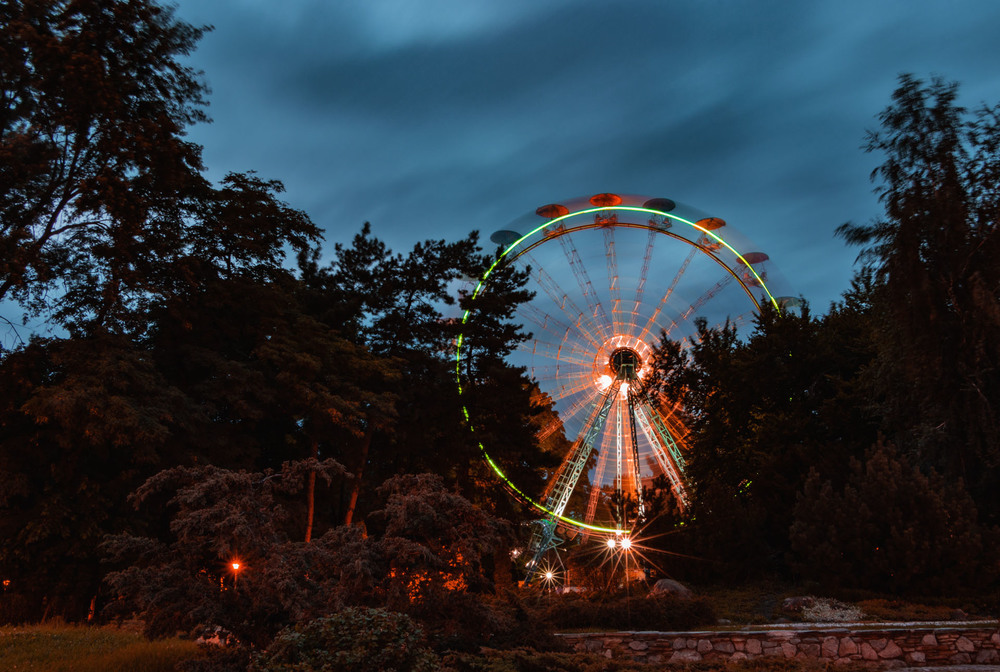 Фотографія Вечер, вид на колесо обзрения / Корпан Александр / photographers.ua