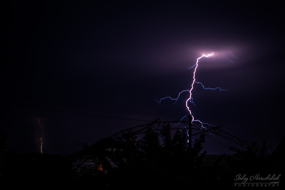 Фотографія Гроза та блискавка... / Thunderstorm and lightning... / Сергій Марущак / photographers.ua
