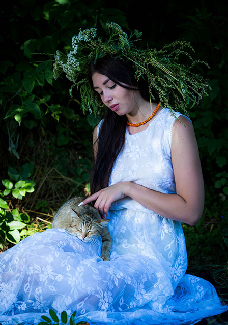 Фотографія Лесная мавка с кошкой / Yana Plis / photographers.ua