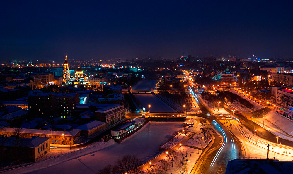 Фотографія вогні нічного міста / SergeyR / photographers.ua