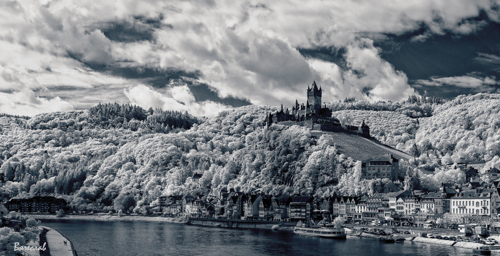 Фотографія Кохем, замок Райхсбург в інфрачервоному / Вячеслав / photographers.ua