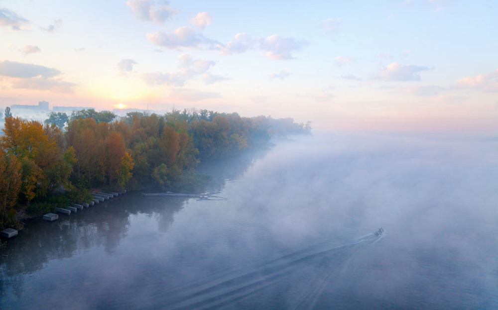 Фотографія Днепр в тумане / Юлія Рублевська / photographers.ua
