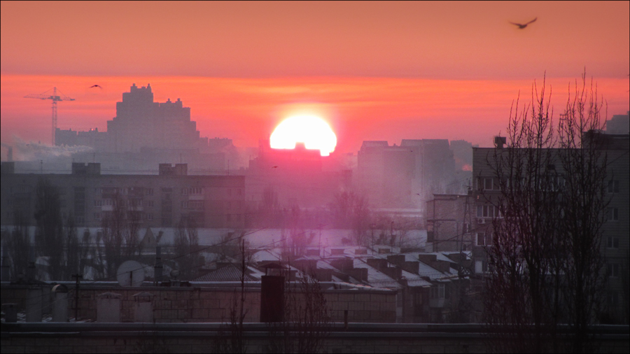 Фотографія Схід над Дарницею 31.1.2017  07:36 / Юрий Пасечник / photographers.ua
