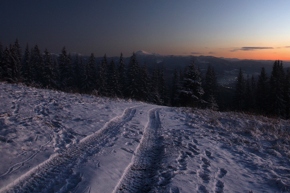 Фотографія Зимній вечір у Карпатах / Vadym Bidun / photographers.ua