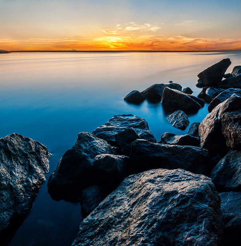 Фотографія закат на озере / Andre Dengin / photographers.ua