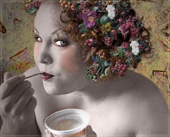 Фотографія Утреннее счастье или любимая женщина кушающая йогурт / Expressio / photographers.ua