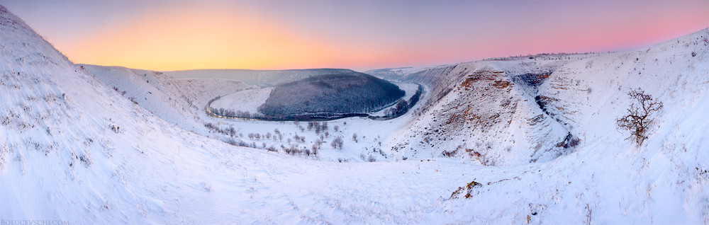 Фотографія Зимний закат над лесами Оргеева / Болучевский Виталий / photographers.ua