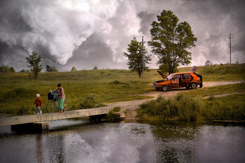 Фотографія Поломка у озера перед грозой / Олег Решетняк / photographers.ua