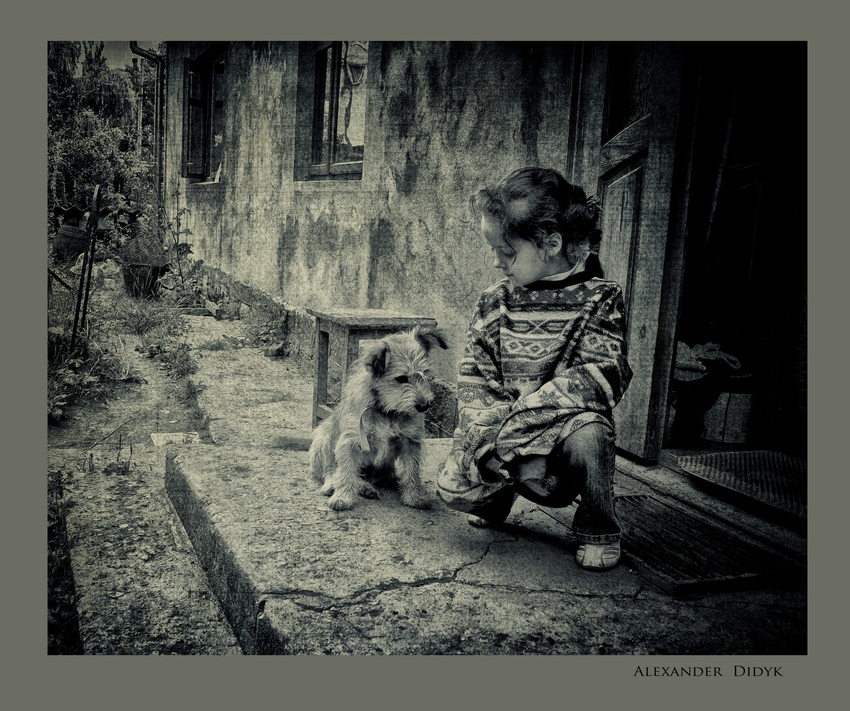Фотографія Сюжет с  девочкой и собакой... / Olexander Didyk / photographers.ua