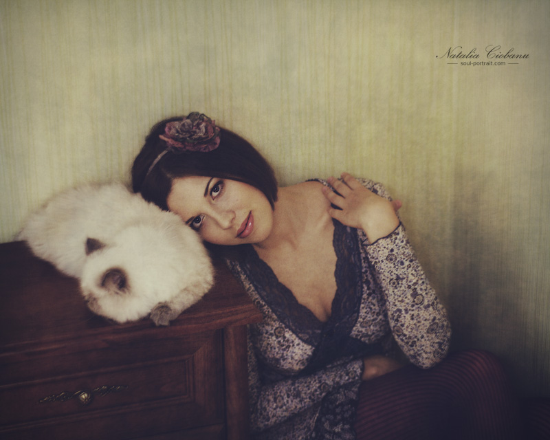 Фотографія Девушка и кошка / Natalia Ciobanu / photographers.ua