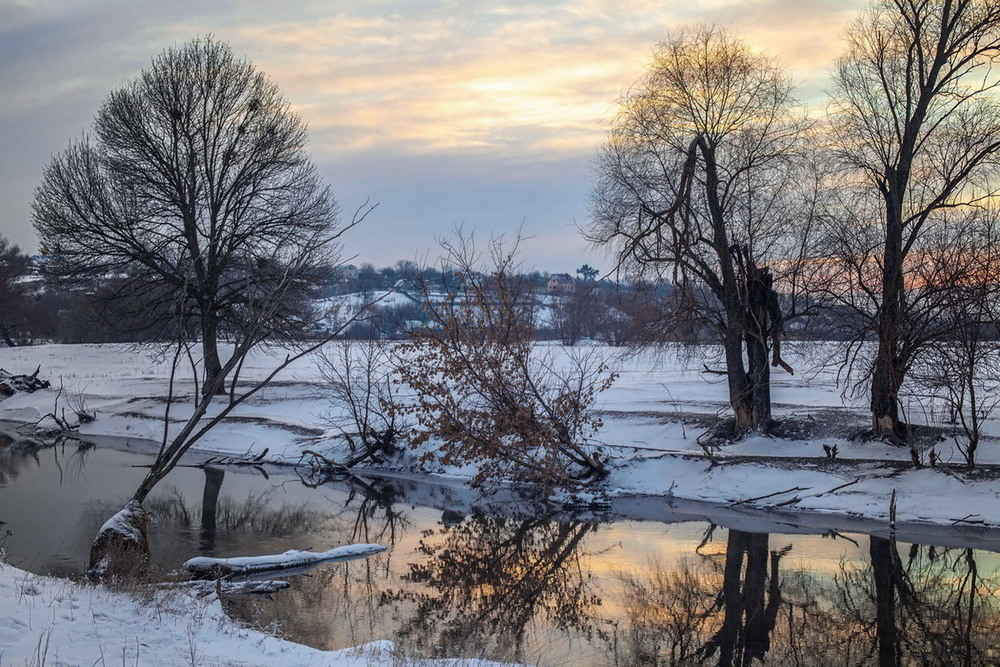 Фотографія Зимний закат на Удах / Евгений Маркин / photographers.ua