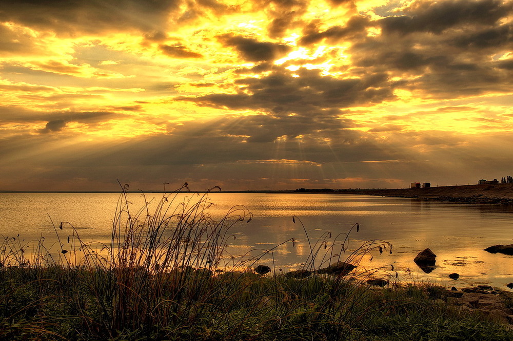 Фотографія Заход солнца над Каховским водохранилищем. / Сергей Воскобойник / photographers.ua
