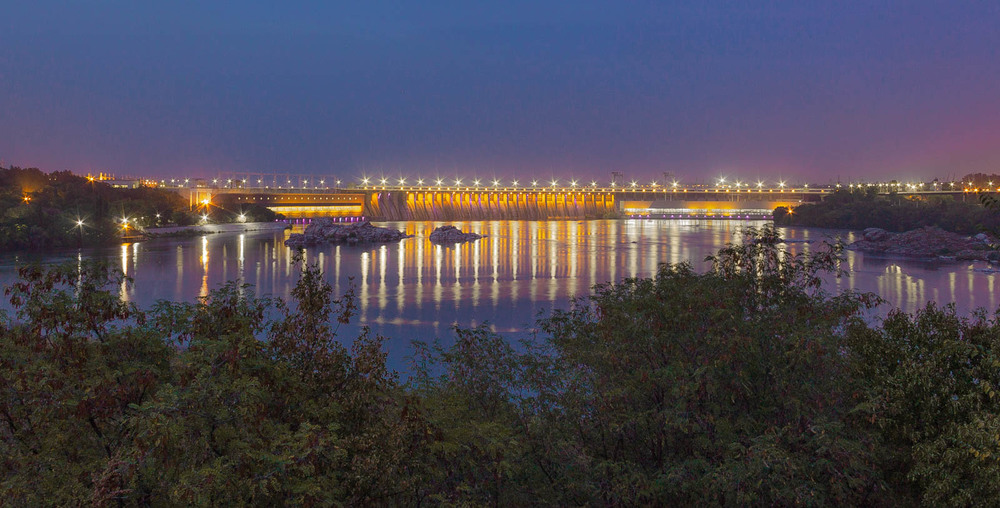 Фотографія Запорожская ГЭС после заката / Владислав Молодід / photographers.ua