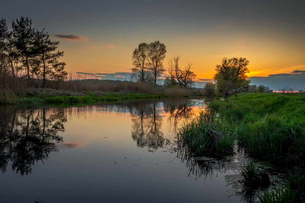 Фотографія Сіло сонце за річкою / Ігор Солодовніков / photographers.ua