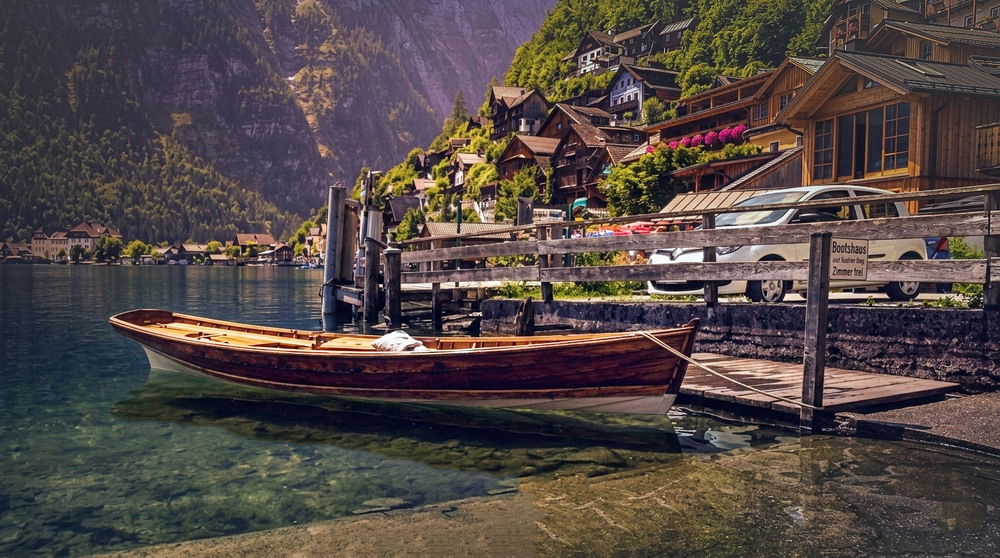 Фотографія Лодки на Гальштатском озере, Австрия . / KhongNgoc / photographers.ua