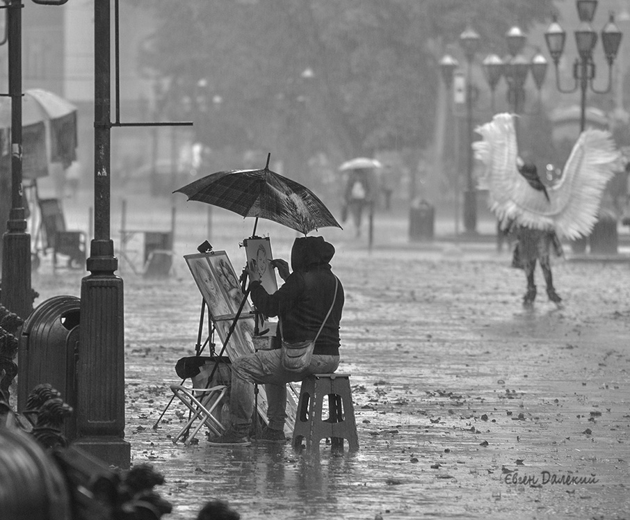 Фотографія Художник, що малює дощ. / Євген Далекий / photographers.ua