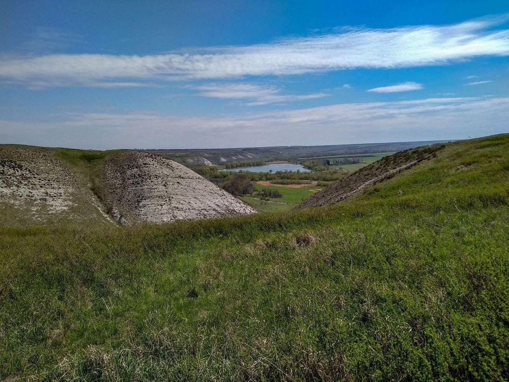 Фотографія Панорама з крейдяної скелі (Білокузьминівка, Донецька область) / Виталий Талисман / photographers.ua