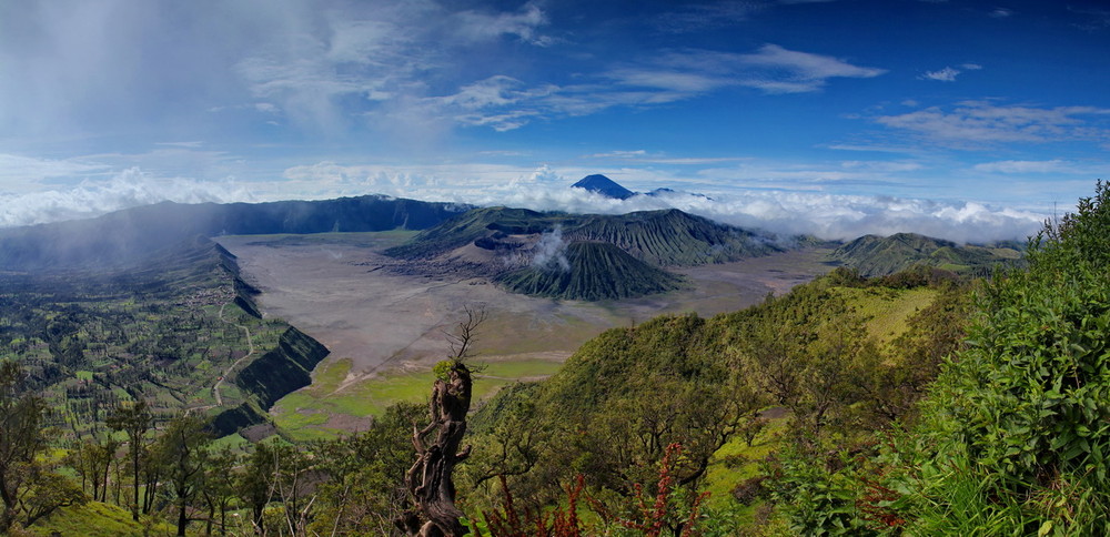 Фотографія Вид на вулкан Бромо и Семеру. Восточная Ява (Индонезия) / Лариса Дмитриева / photographers.ua