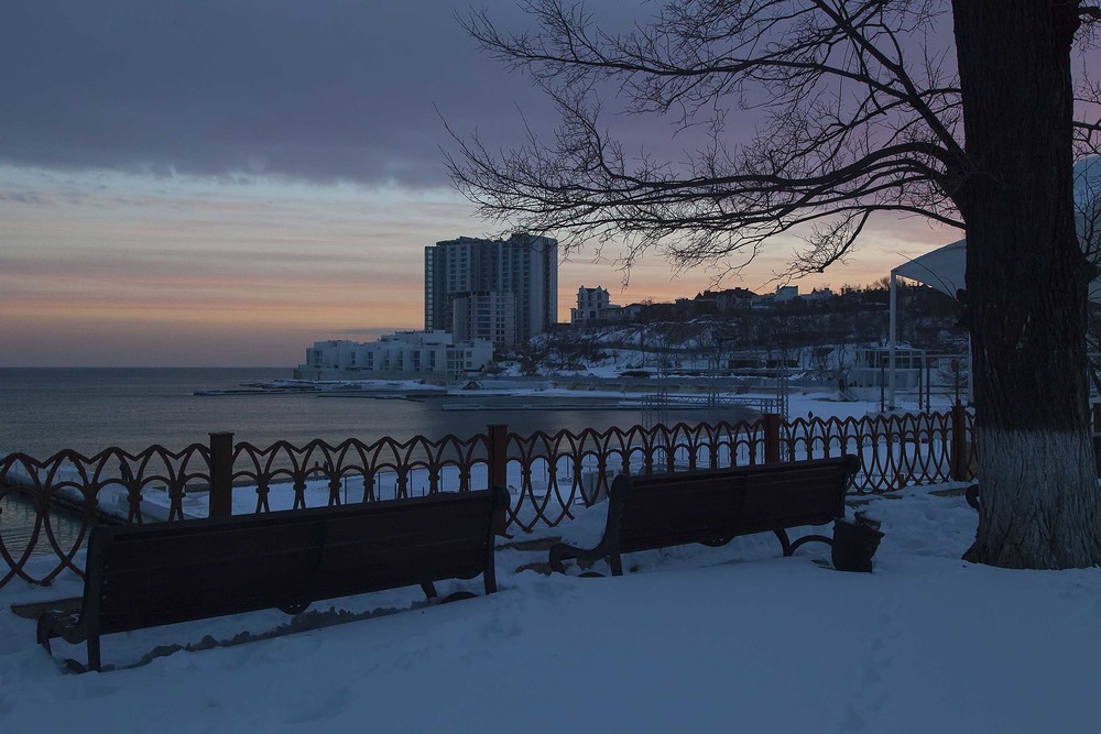 Фотографія зимний вечер у моря / Оксана Туманова / photographers.ua